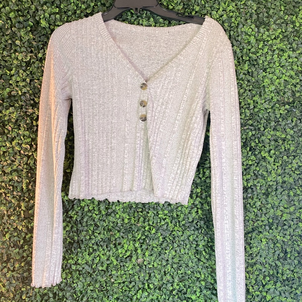 Cropped Knitted Sweater